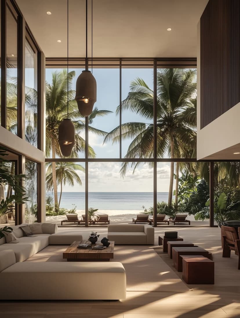 Living area in Opulent Haven Apartment